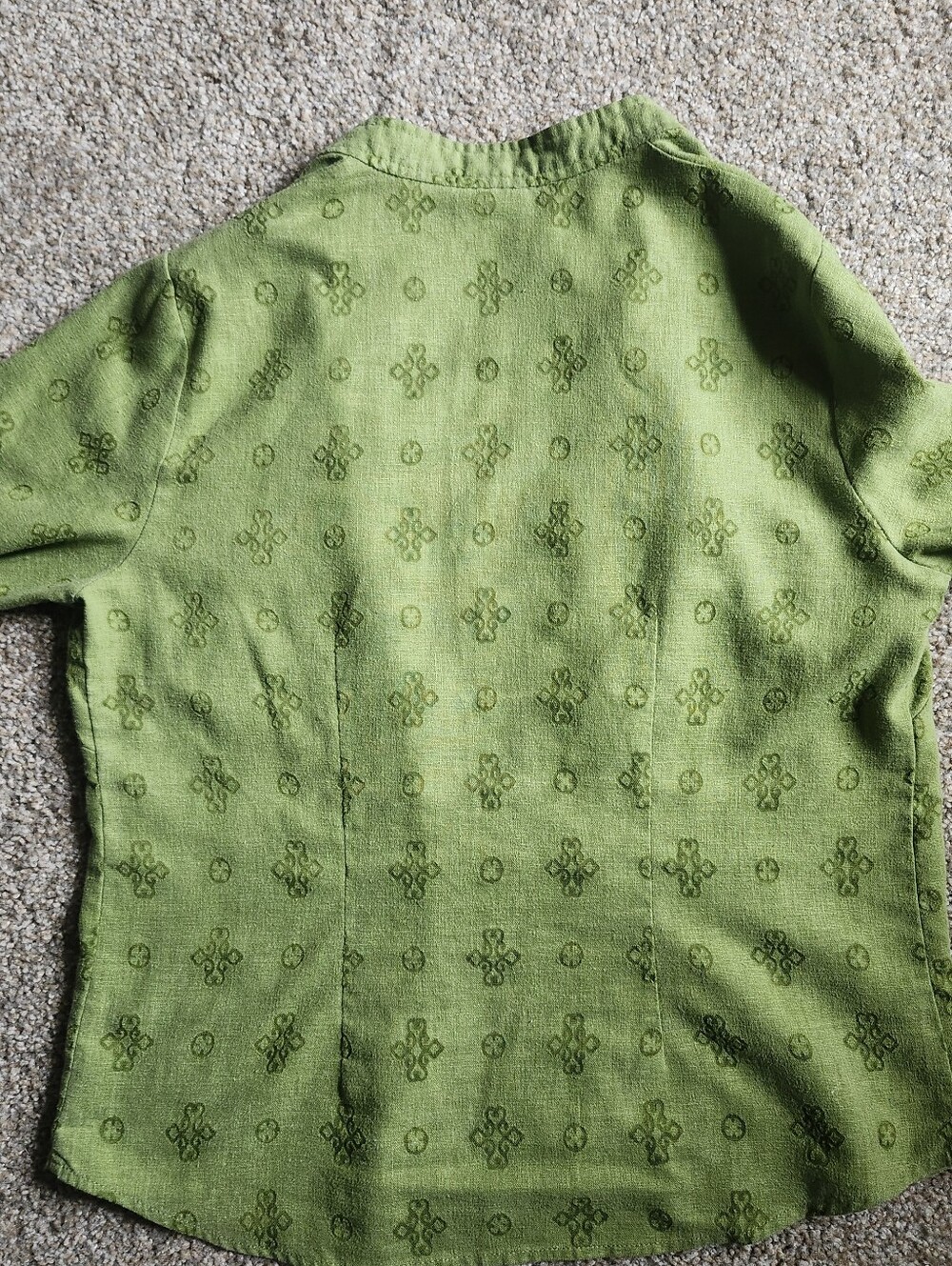 Green Button Up - Picture 6 of 6